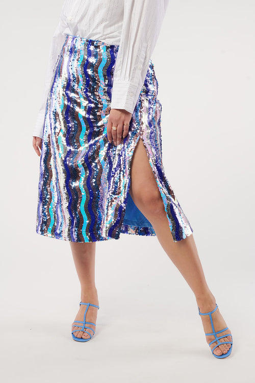 Lizzy Wave A-Line Skirt