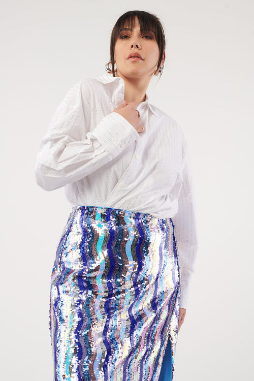 Lizzy Wave A-Line Skirt