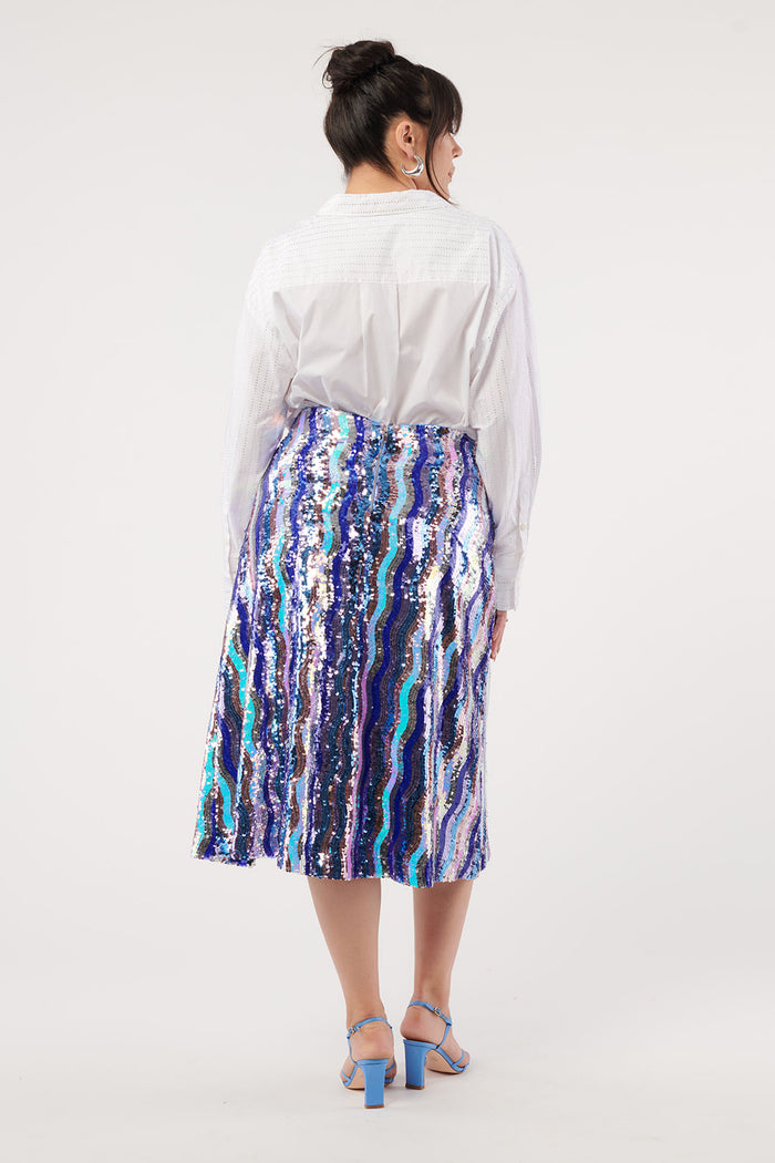 Lizzy Wave A-Line Skirt
