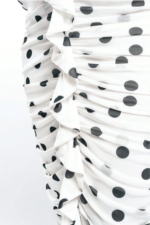 The Moment Mesh Dress Valentino Spot Print