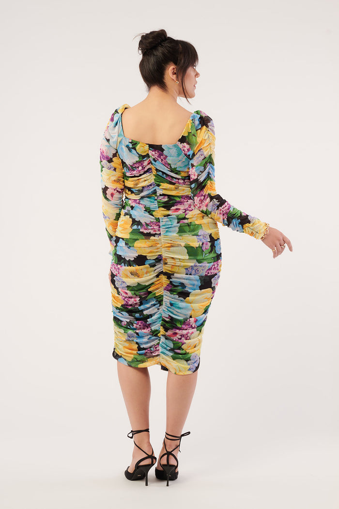 The Moment Mesh Dress English Garden Print