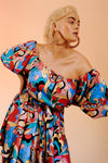 Tropicale Off Shoulder Maxi Dress - Strawberry Party Print
