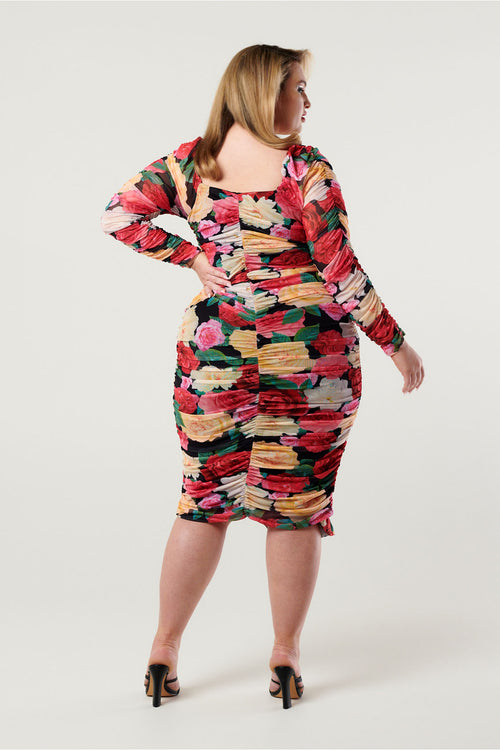 The Moment Mesh Dress Eden’s Garden Print