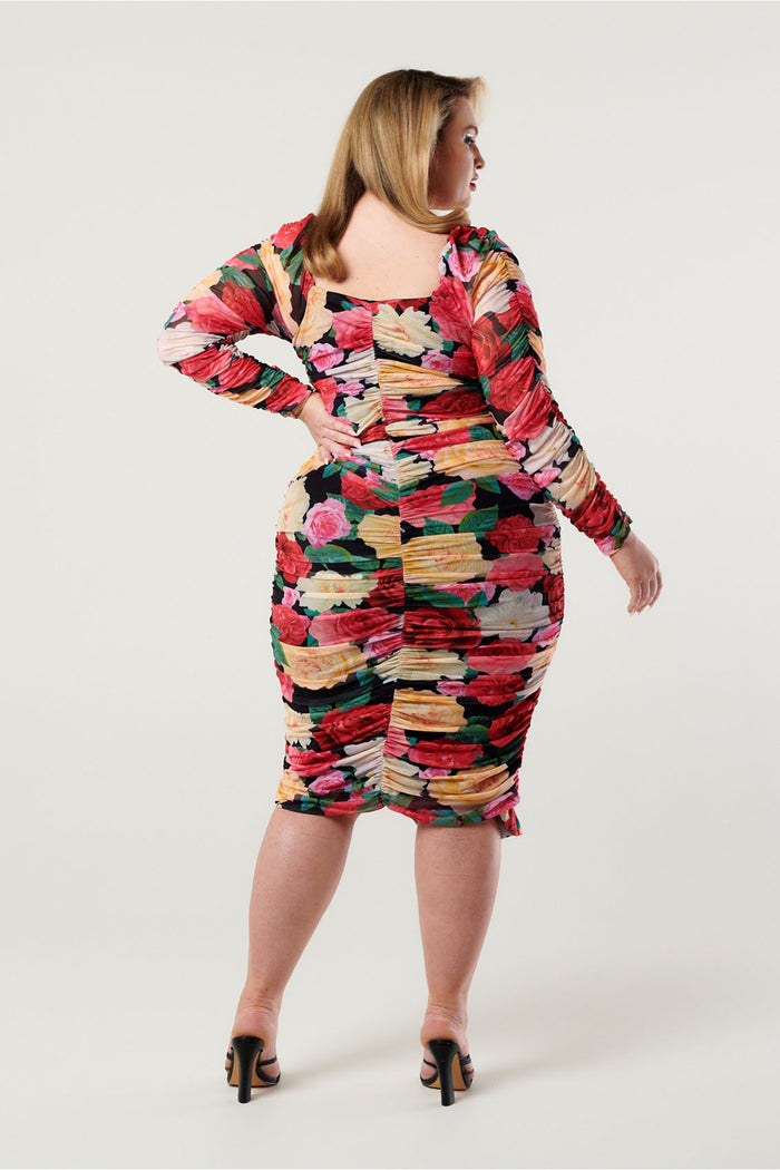 The Moment Mesh Dress Eden’s Garden Print
