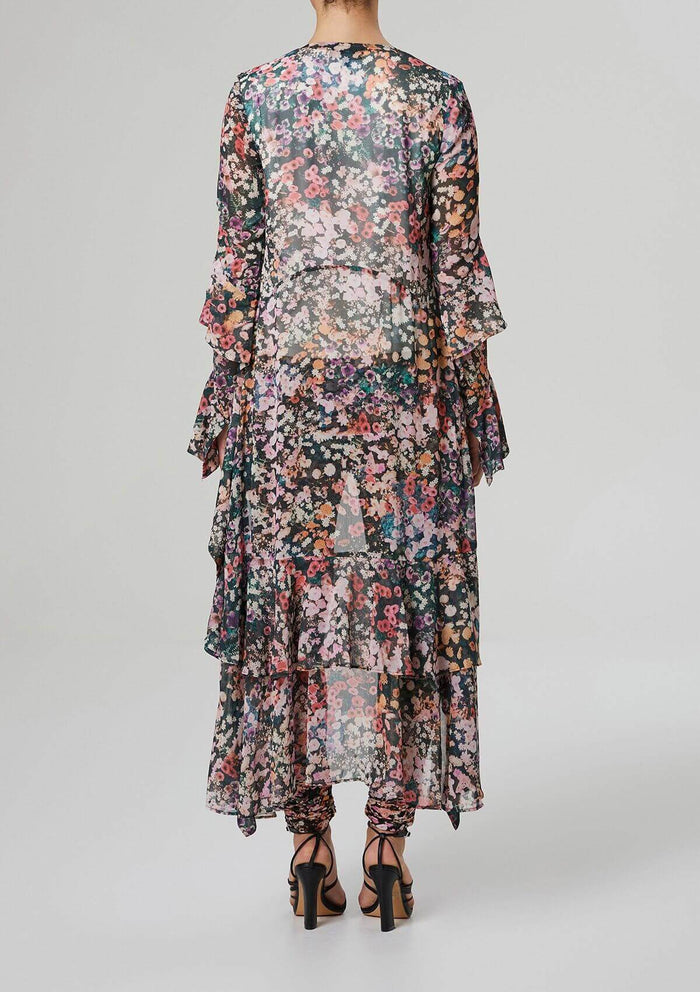 Rosa Ruffle Cover Up Floral