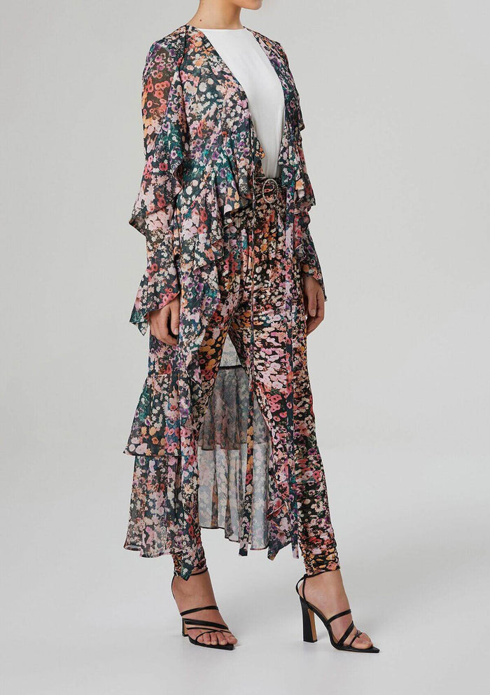 Rosa Ruffle Cover Up Floral