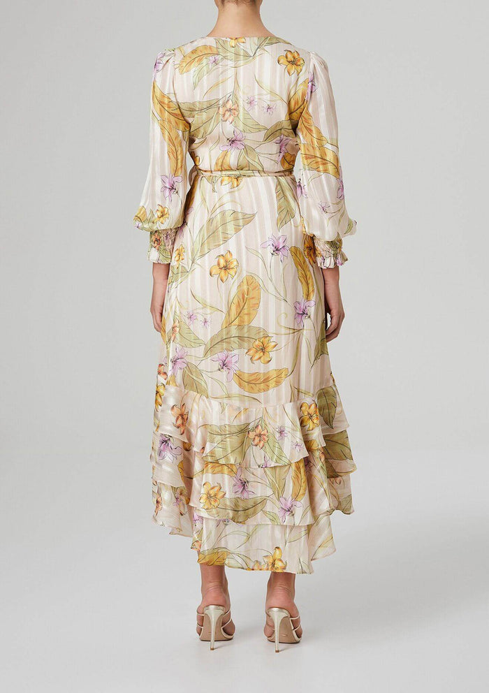 Vignetto Long Sleeve Wrap Dress