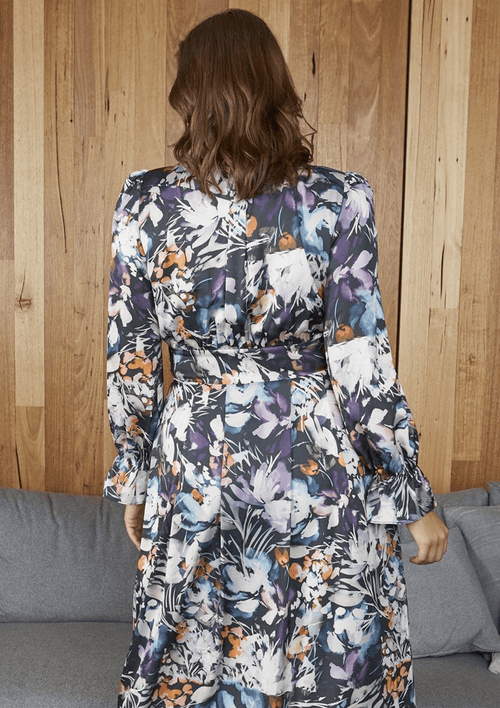 Ninfea Dress Painterly Floral