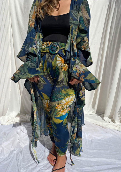 Rosa Ruffle Cover Up Jungle Print