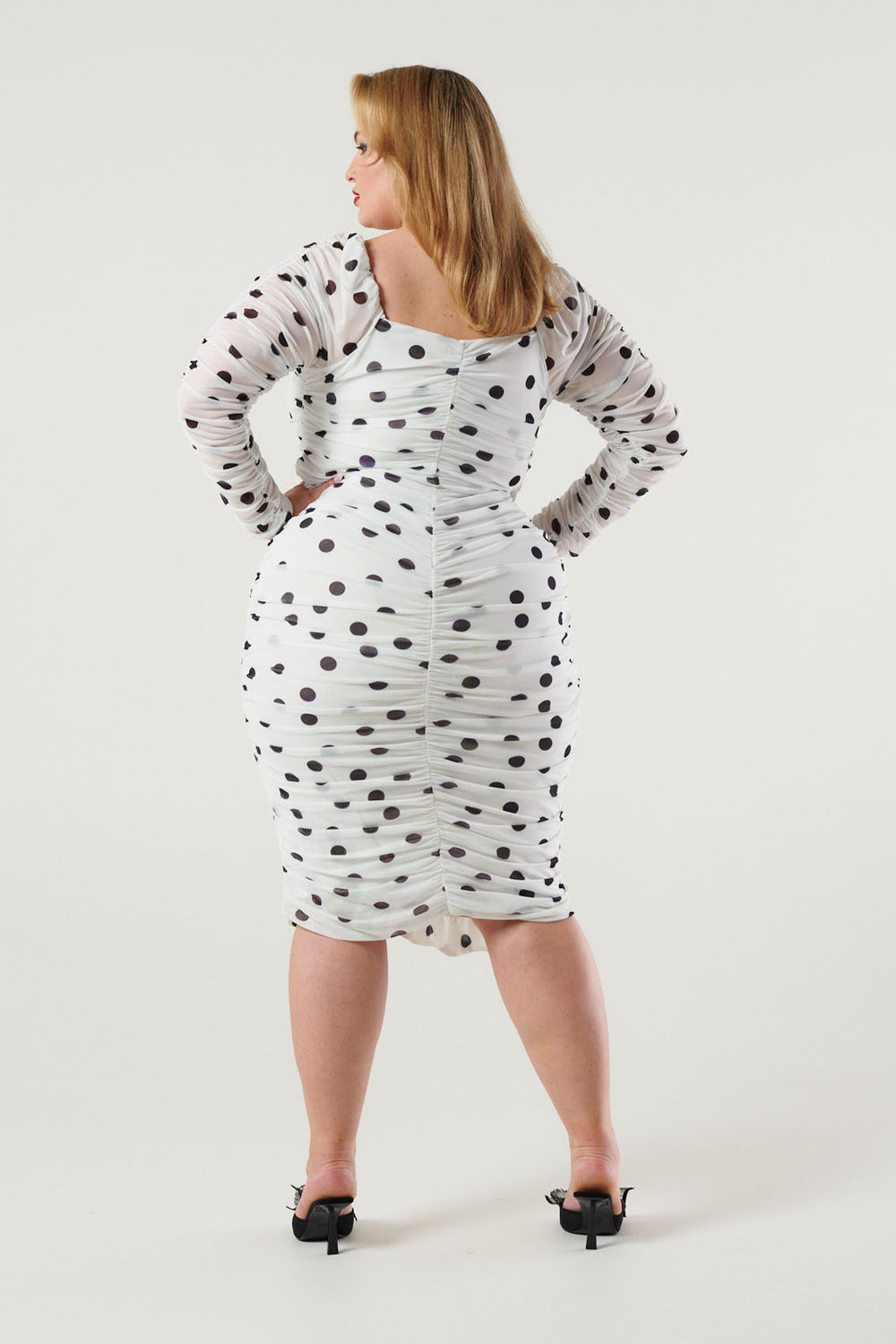 spotty mesh dress The Moment Mesh Dress Valentino Spot Print – Novellathelabel