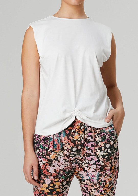 Cristantemo Scrunch Tee White