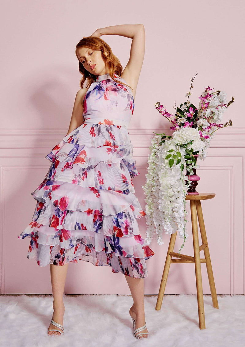 Lilla Layer Dress Floral Novellathelabel Lilla Layer Dress Floral Novellathelabel