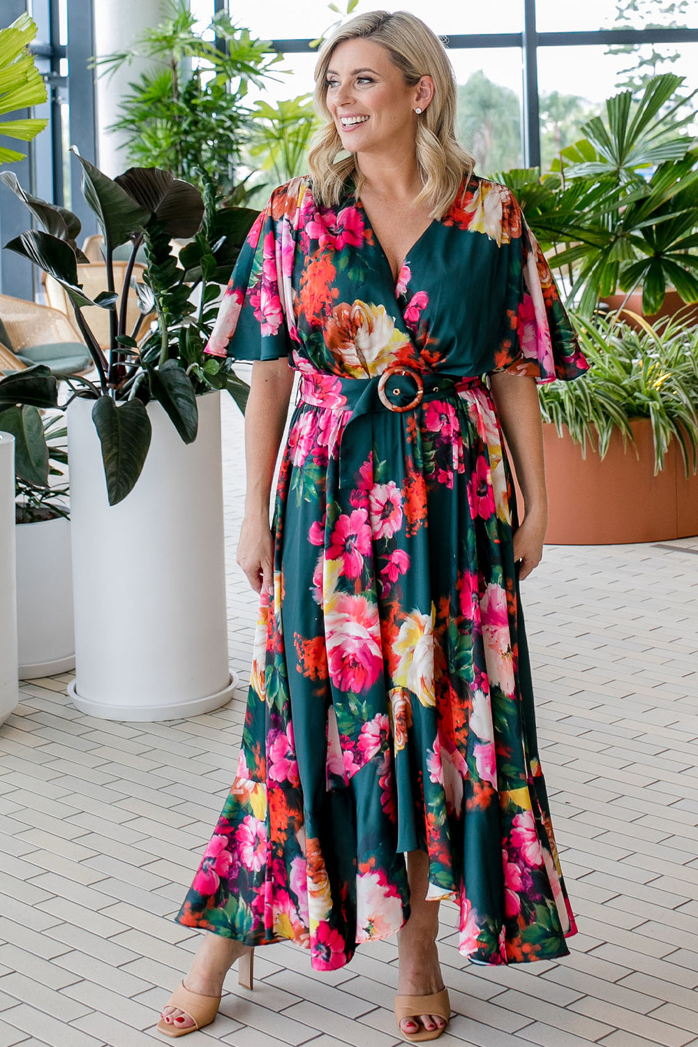 batwing dress Fresco Floral Batwing Maxi Dress – Novellathelabel